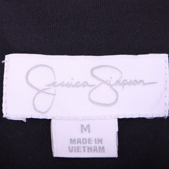 Jessica Simpson Fringe Belted Black Dress - Picture 3 of 6